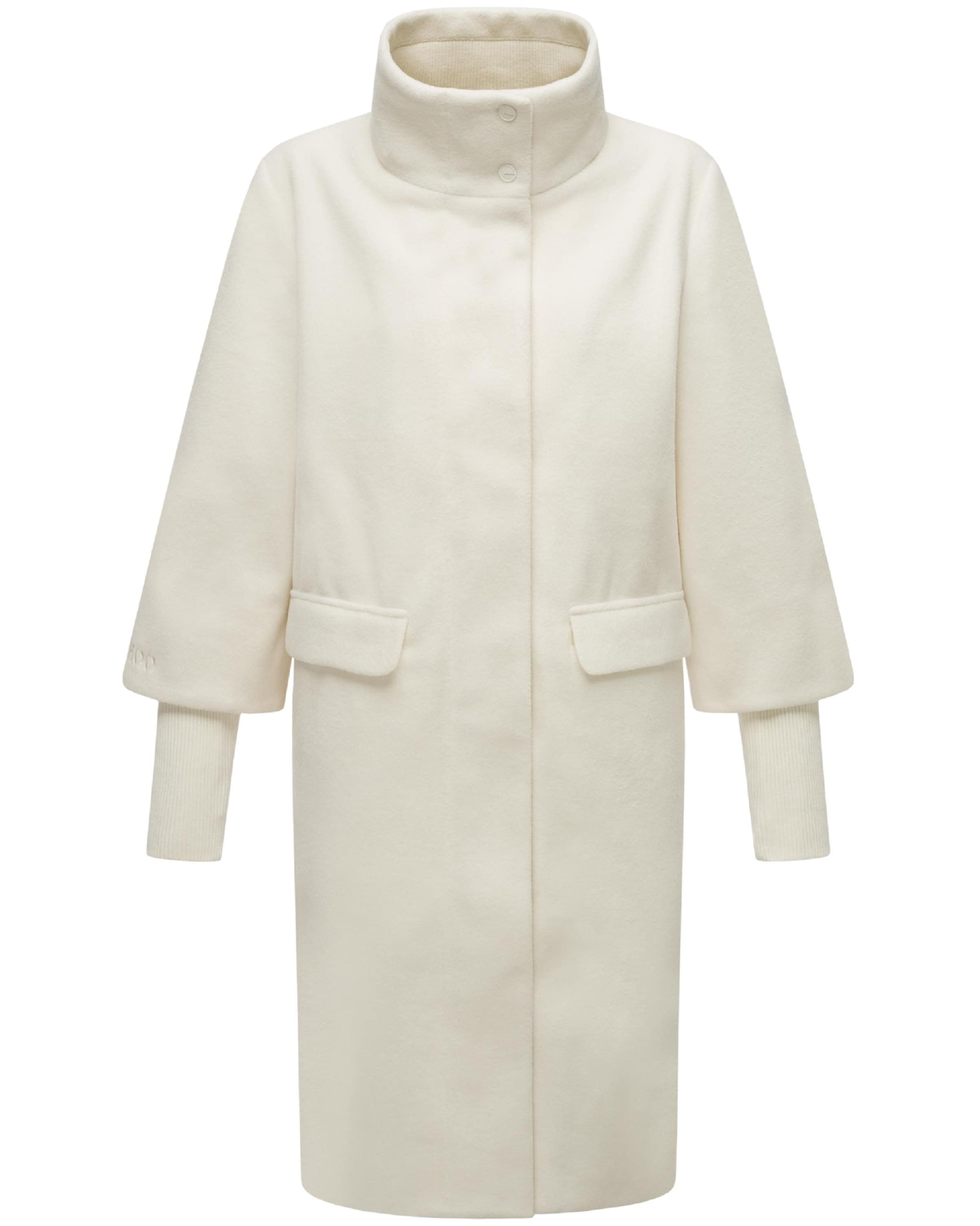 NAVAHOO Ανοιξιάτικο και φθινοπωρινό παλτό σε λευκό: μπροστά