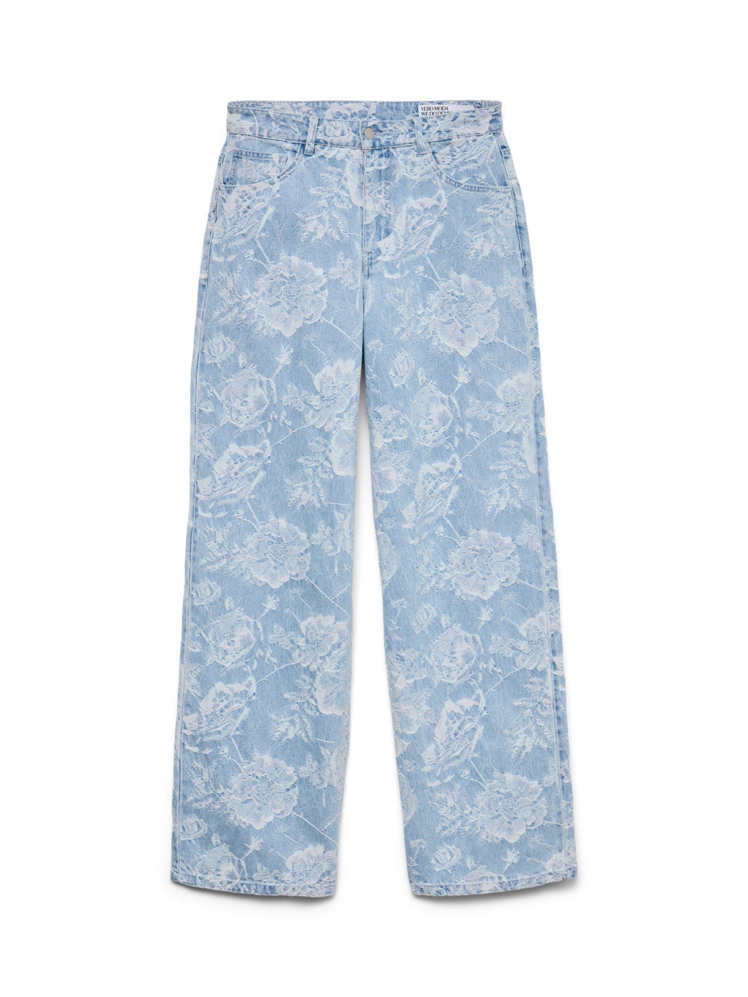 Wide Leg Jean 'Pantaloni' VERO MODA en bleu : devant