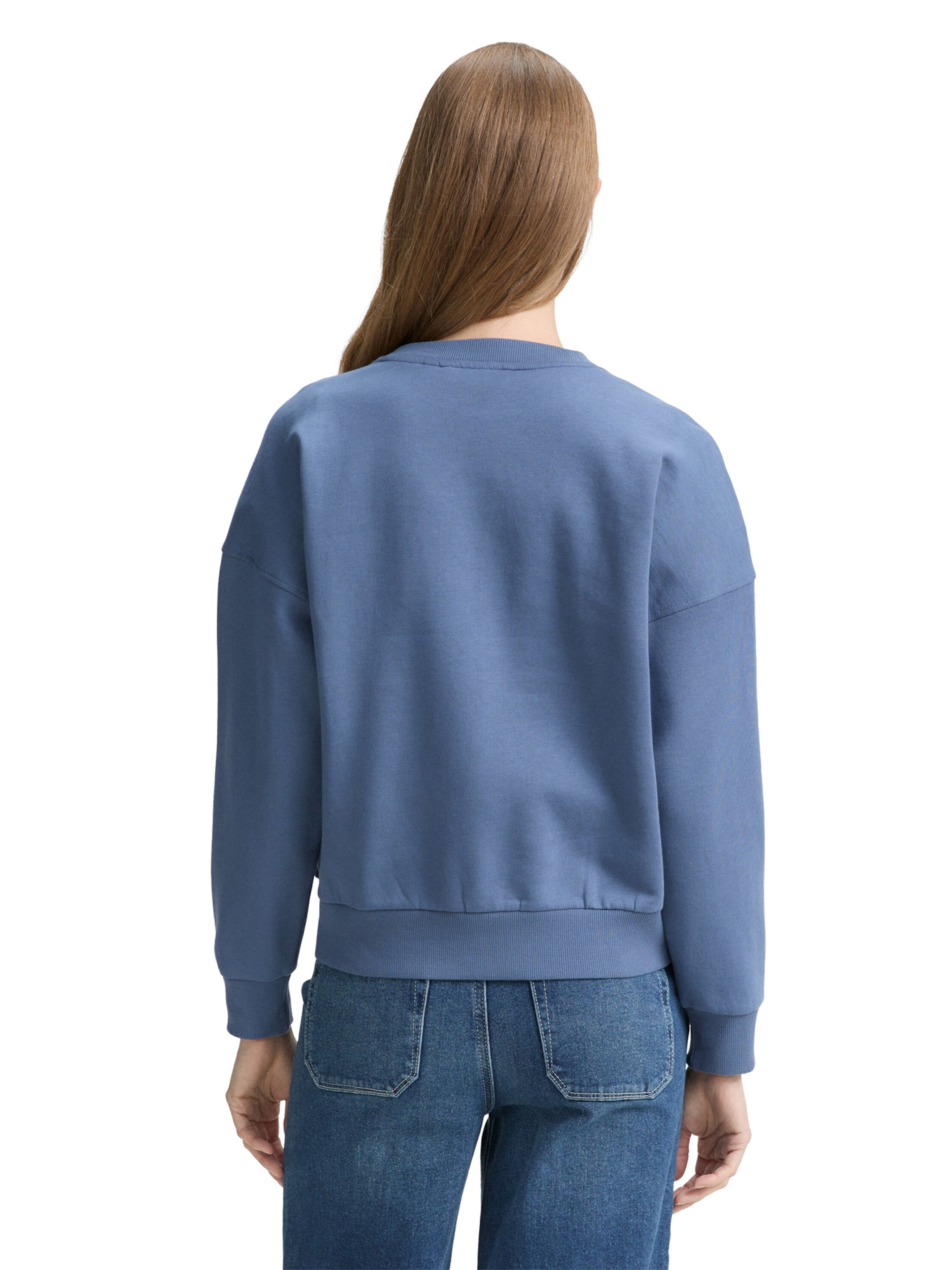 TOM TAILOR DENIM Sweatshirt in Blau
