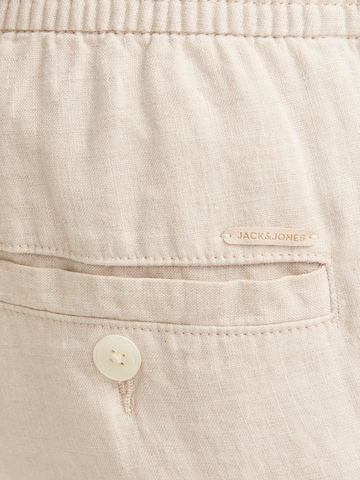 JACK & JONES Широка кройка Панталон Chino 'JPSTKarl Lawrence' в бежово