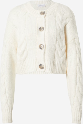 Noisy may Knit Cardigan 'Signa' in White: front