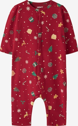 NAME IT Pajamas 'NBNVISMAS' in Red: front