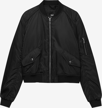 Veste mi-saison Pull&Bear en noir : devant