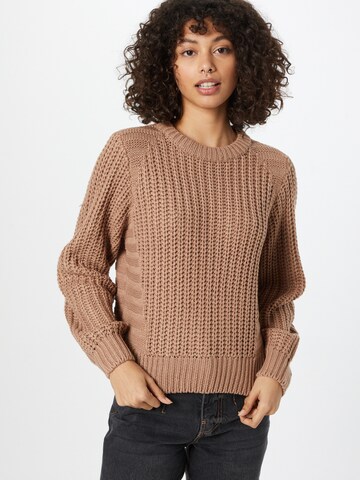 Noisy may Sweater in Brown: front