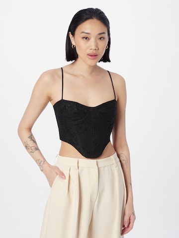 Bardot Top 'LUMINARY' in Black: front