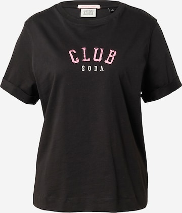 T-shirt SCOTCH & SODA en noir : devant