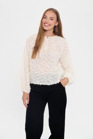SAINT TROPEZ Bluse i hvid: forside