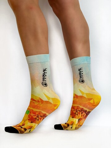 Chaussettes de sport 'Air Lite' Wave Hawaii en orange : devant