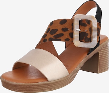 Ital-Design Sandale in Mischfarben: Vorderseite