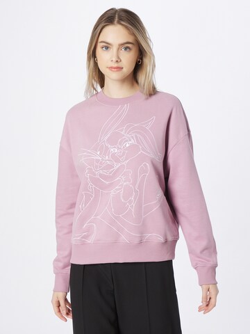 BOSS Sweatshirt 'Ecaisa' in Roze: voorkant