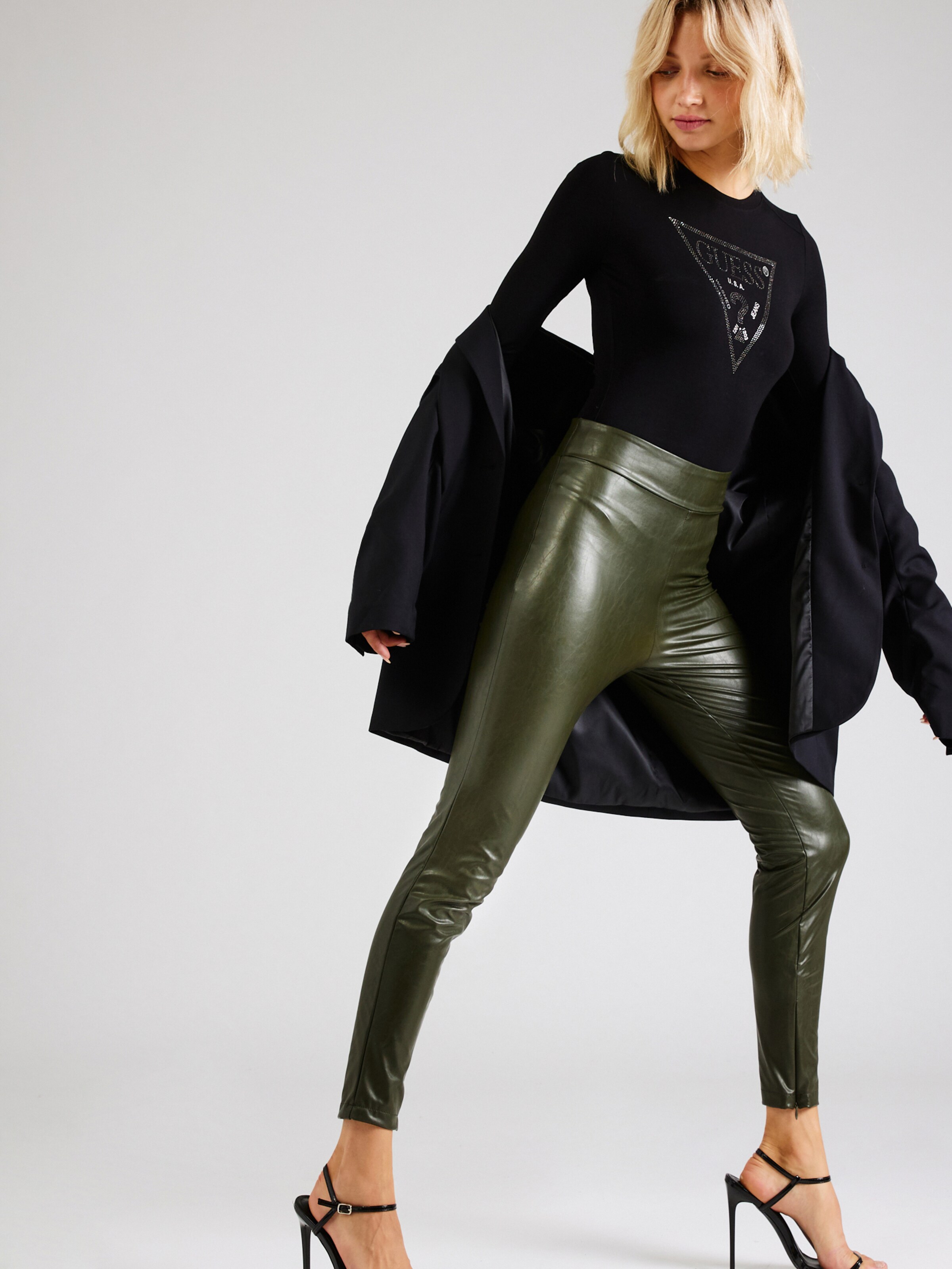 Guess leather best sale leggings