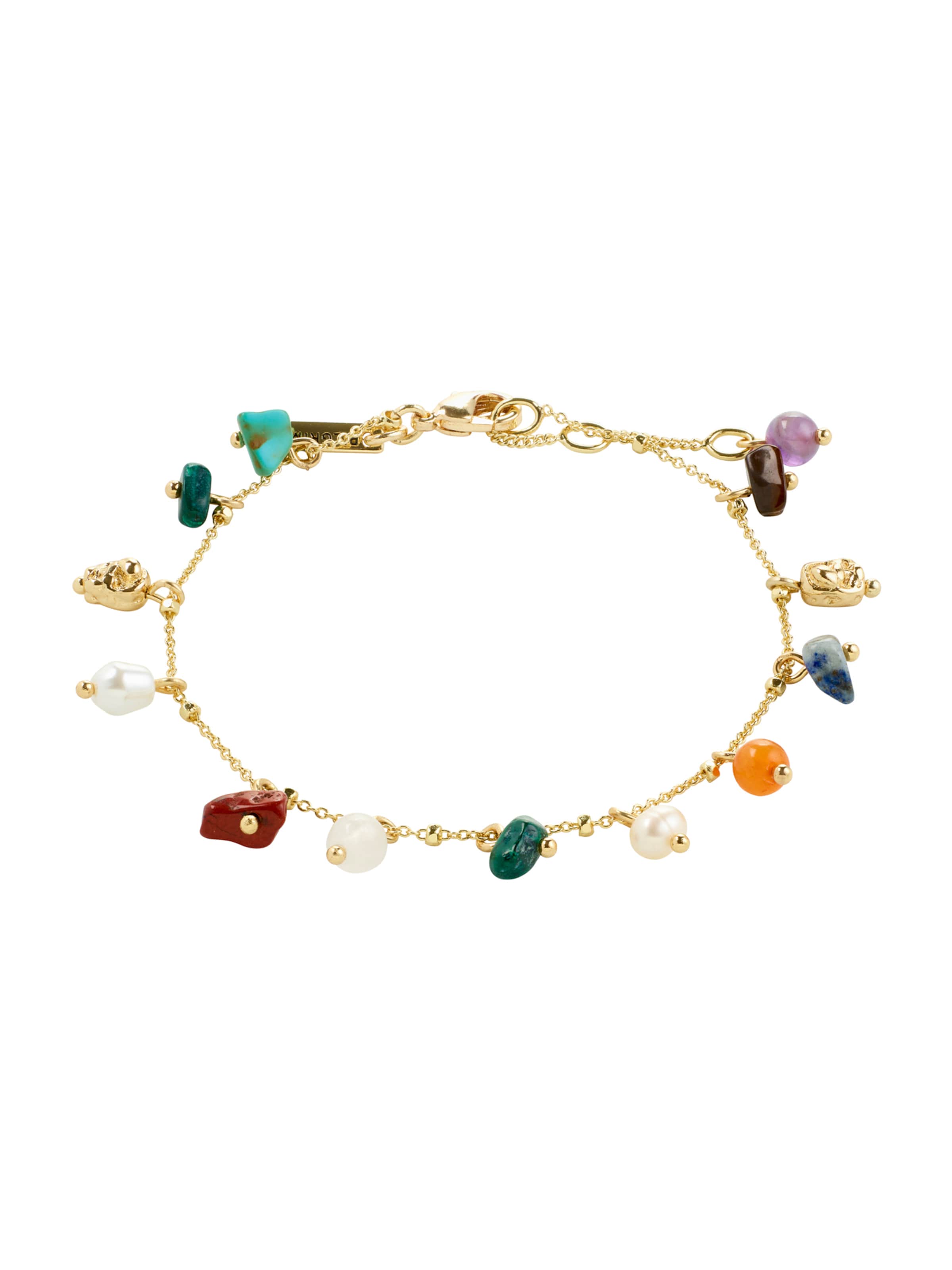 Pilgrim Rannekoru 'Between' värissä turkoosi / kulta / smaragdi / helmenvalkoinen, Tuotenäkymä