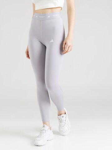 Skinny Pantaloni sportivi di ADIDAS PERFORMANCE in lilla: frontale