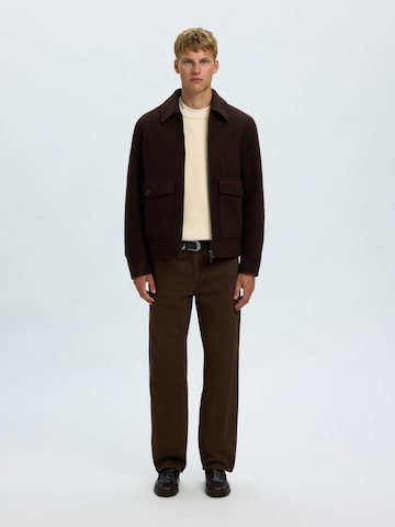 SELECTED - Jersey 'SLMBRAUN' en beige