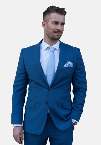 Massi Morino Krawatte in Blau: Vorderseite