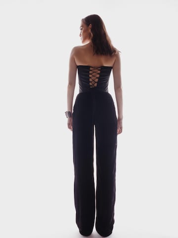 Bootcut Pantaloni 'Cactus the Brand, Pantaloni eleganti conici, Alb, S' di CACTUS THE BRAND in nero