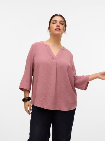 Vero Moda Curve Bluse 'VMElva' i lilla: forside