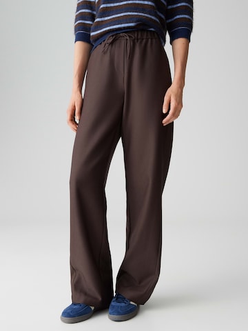 Largi Pantaloni 'Melane' de la OPUS pe maro: față