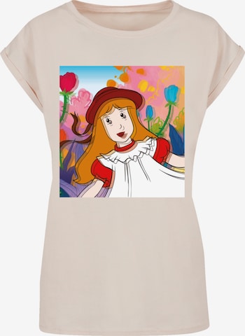 F4NT4STIC T-Shirt 'Alice im Wunderland' in Beige: Vorderseite