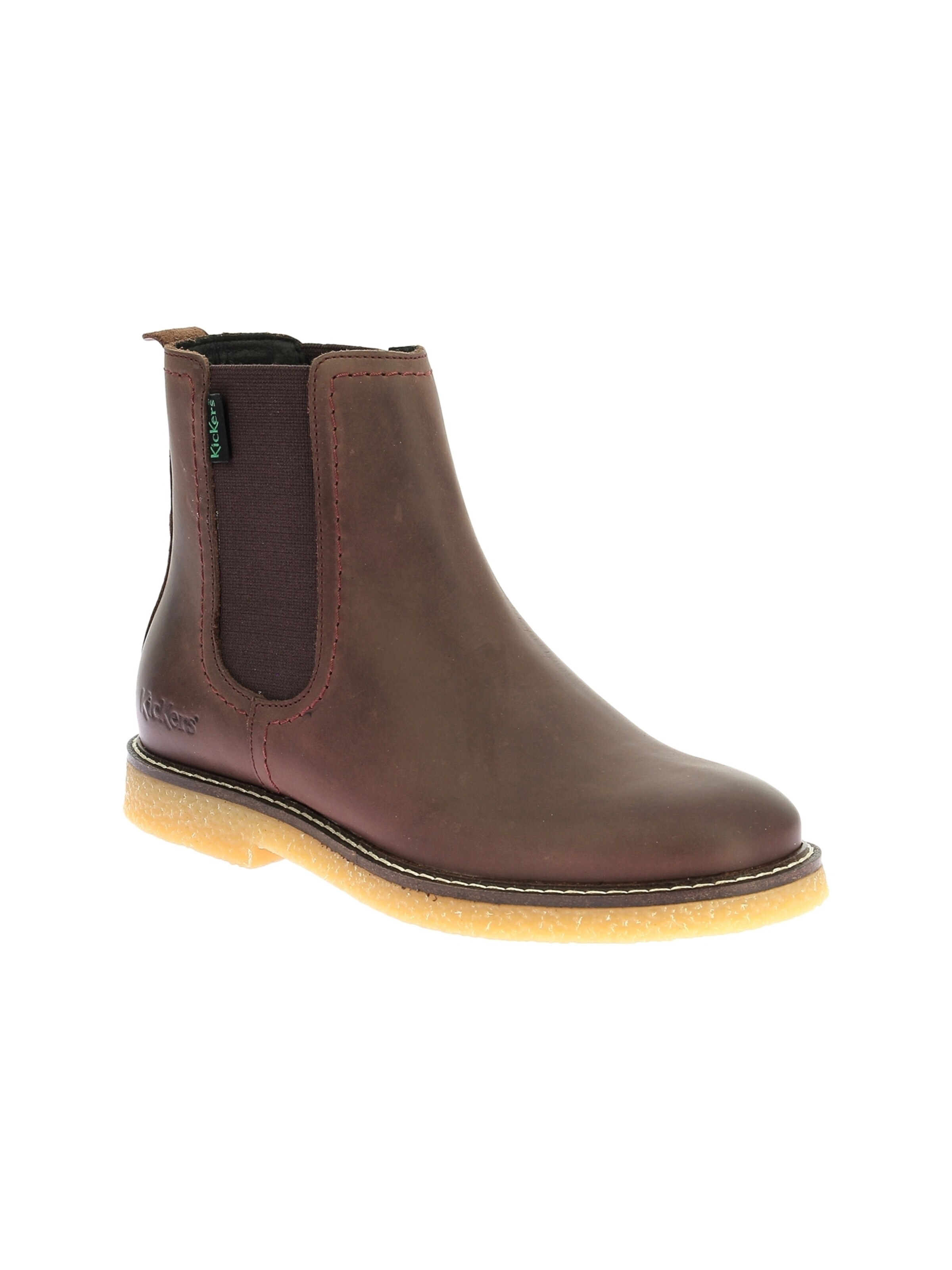 Kickers Booties 'Lederstiefeletten Kick Lorel' in Brown: front