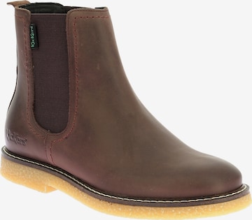 Bottines 'Lederstiefeletten Kick Lorel' Kickers en marron : devant