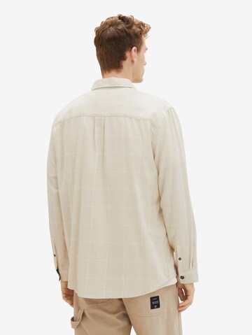 Coupe regular Chemise TOM TAILOR en beige