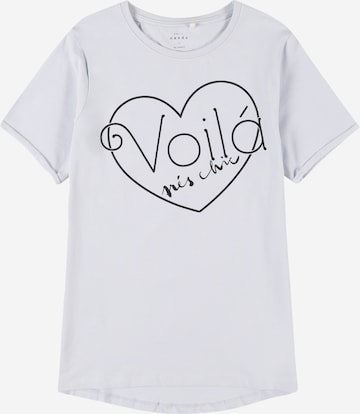 NAME IT T-shirt 'Vix' i vit: framsida