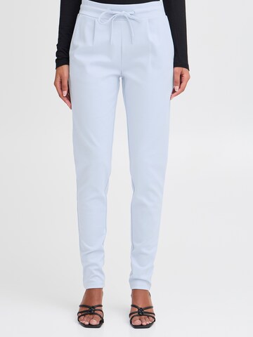 ICHI Tapered Pants 'KATE' in Blue: front