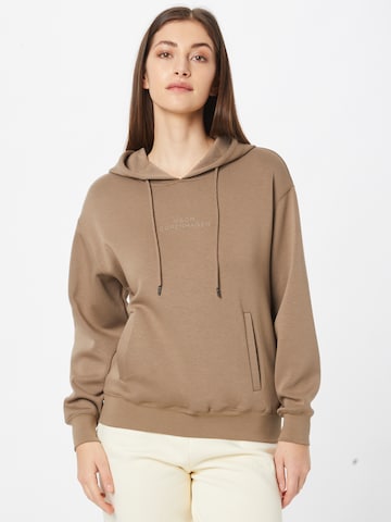 MSCH COPENHAGEN Sweatshirt 'Ima Q' i brun: framsida