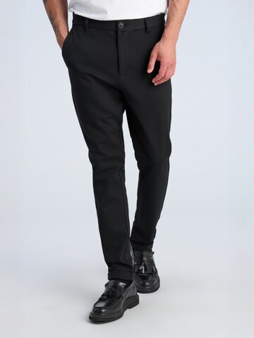 Lindbergh Slimfit Broek in Zwart