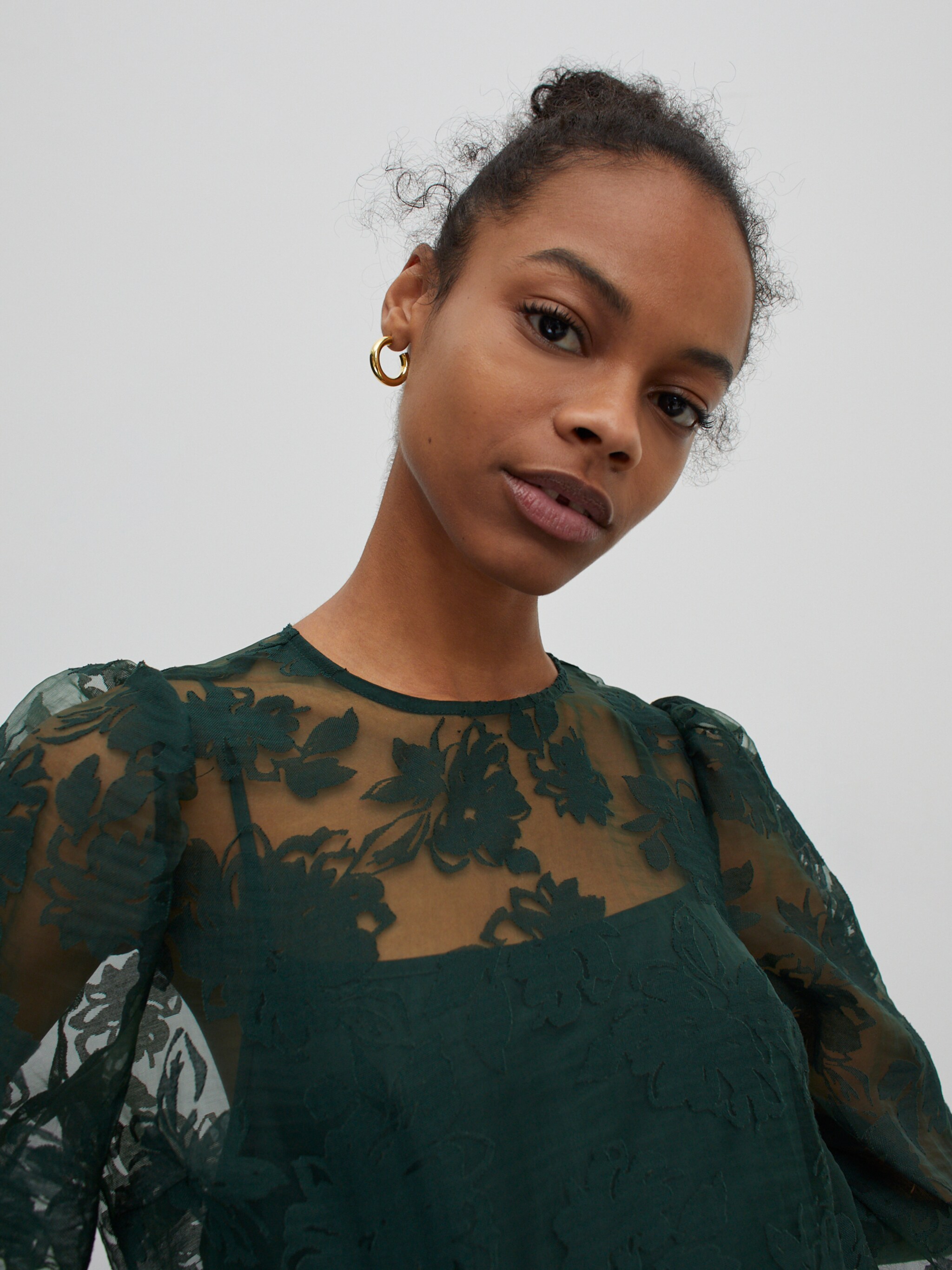 EDITED Producten Jurk 'Jerika' Groen