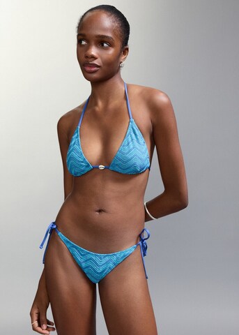 MANGO TEEN Triangle Bikini 'Valen' in Blue: front