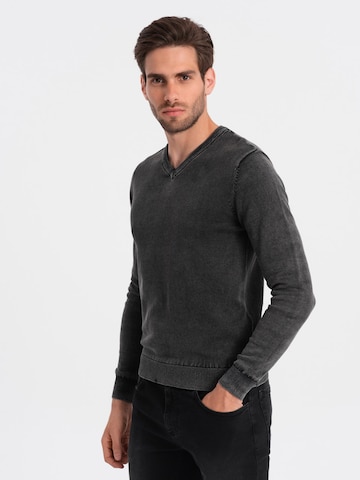 Ombre Pullover 'OM-Swos-0108' in Schwarz