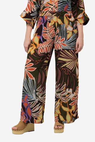 Wide Leg Pantalon Ulla Popken en mélange de couleurs : devant