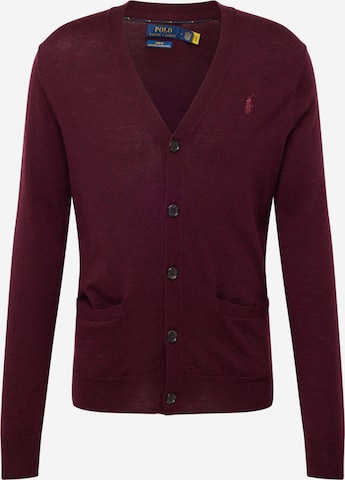 Polo Ralph Lauren Gebreid vest in Rood: voorkant