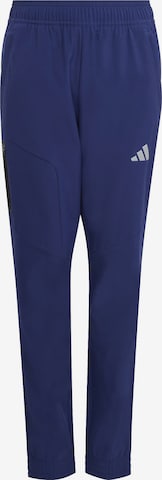ADIDAS SPORTSWEAR - Tapered Calças de desporto em azul: frente