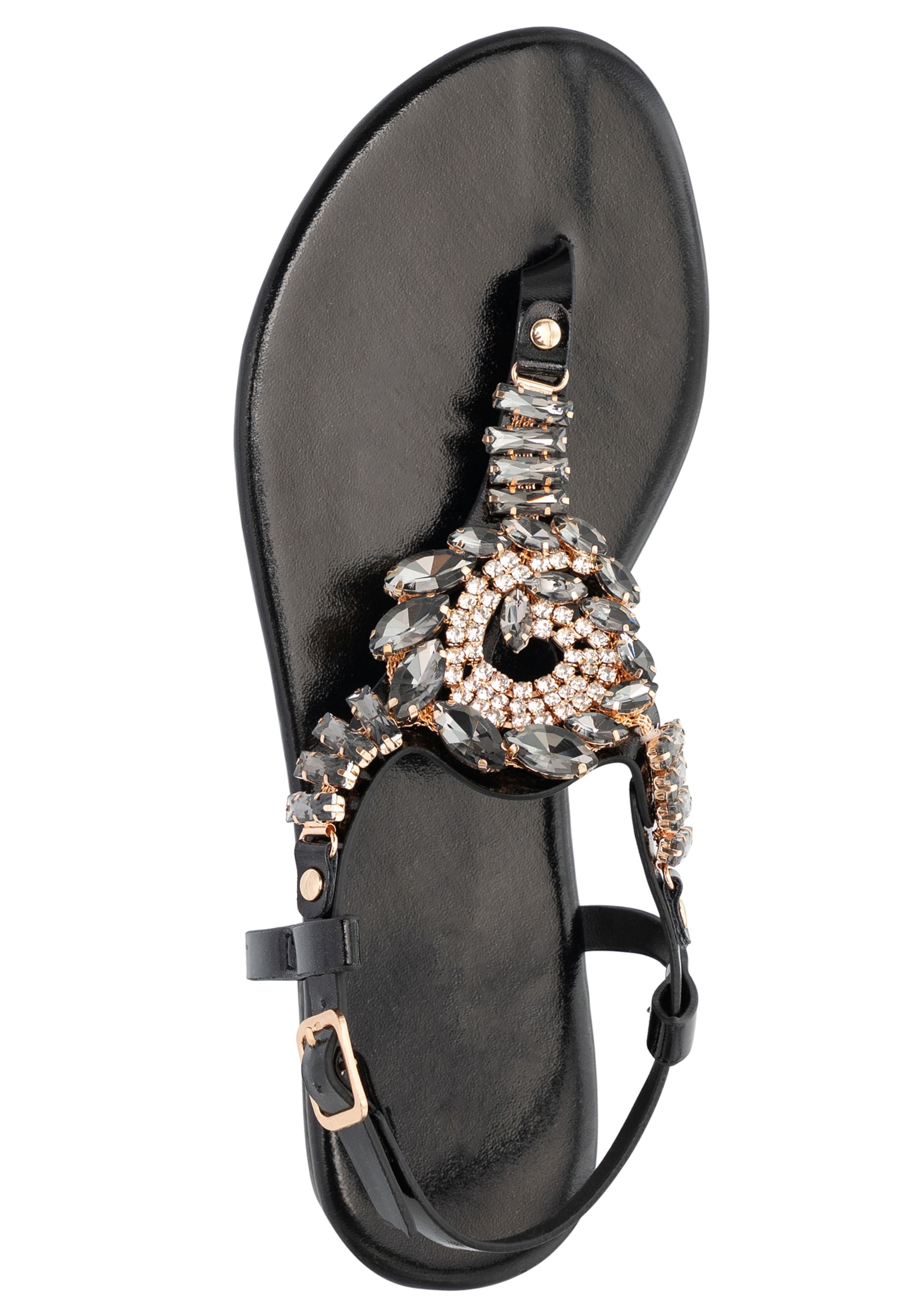 Salinyang Teenslipper in Zwart