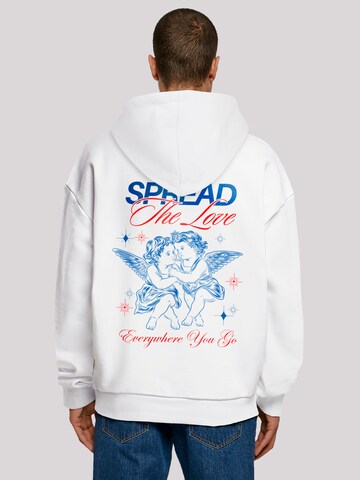 F4NT4STIC Sweatshirt 'Spread The Love Valentinstag' in White: front