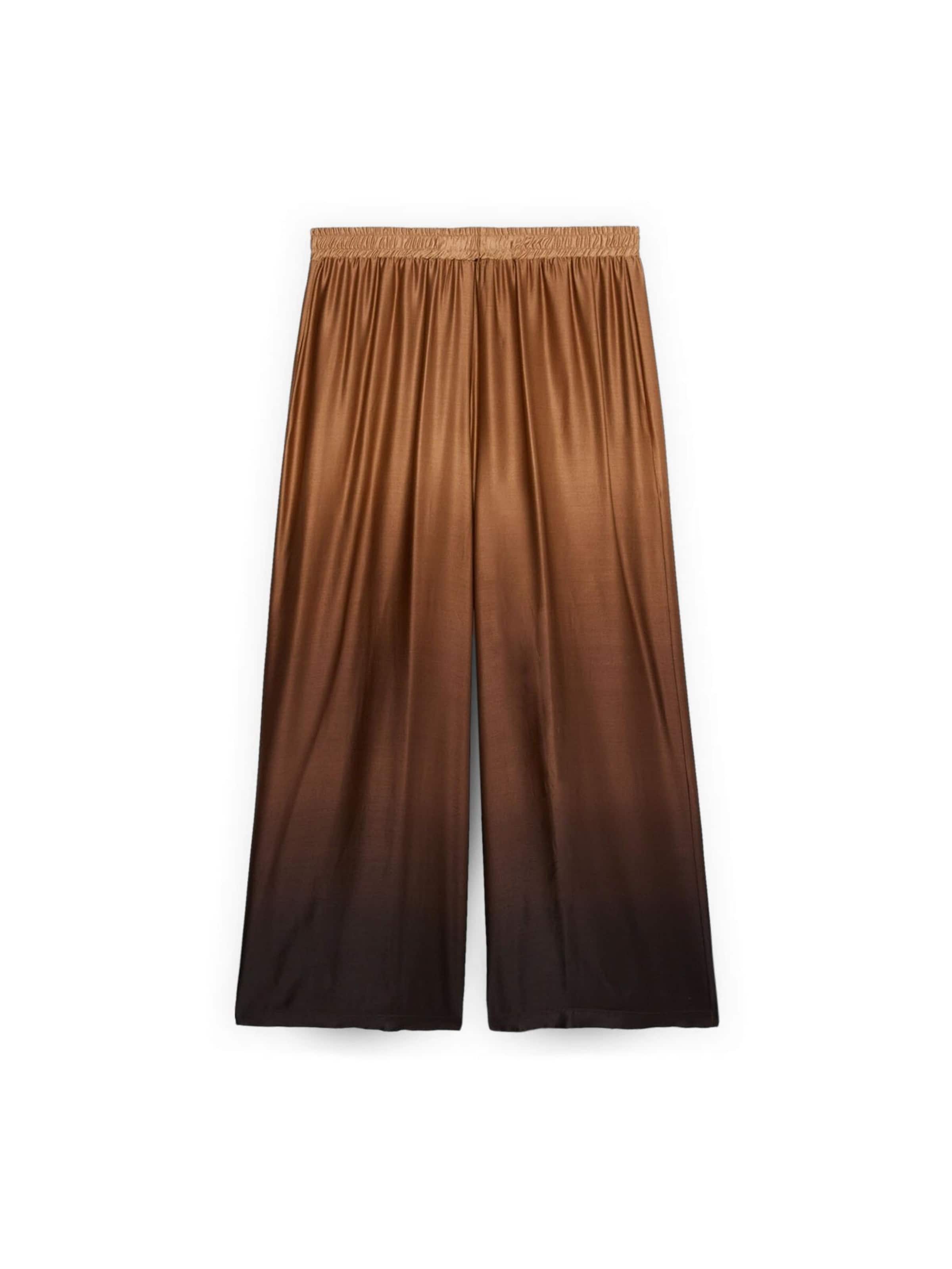 Wide Leg Pantalon Fiorella Rubino en marron : devant