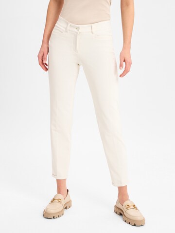 Pantalon chino 'Renira' Cambio en blanc : devant