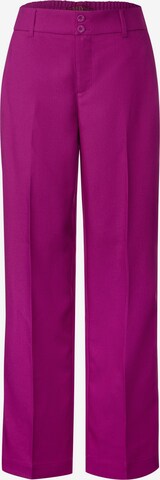 Regular Pantalon à plis STREET ONE en rose : devant
