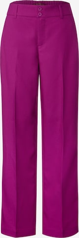 Regular Pantalon à plis STREET ONE en rose : devant