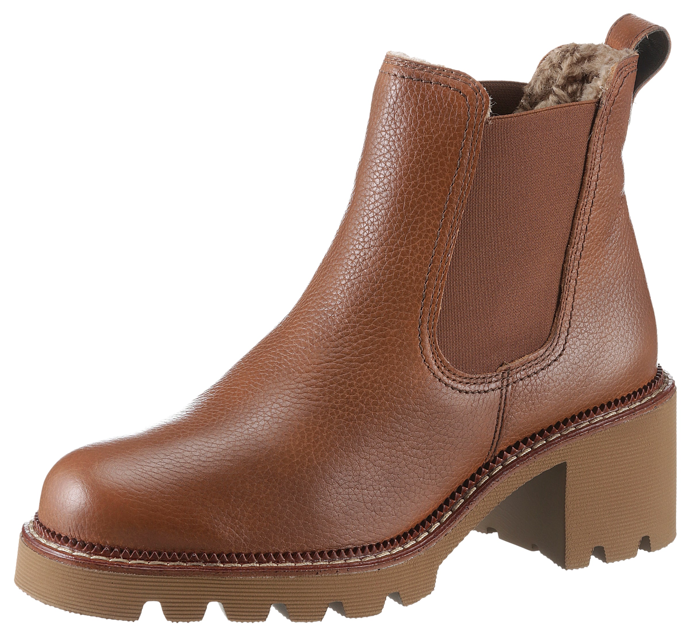 Paul Green Chelsea boots i brun: framsida