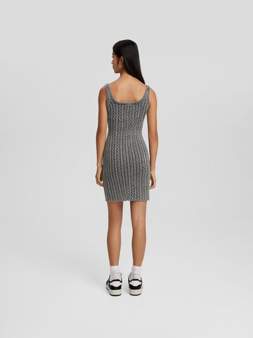 Bershka Knitted dress in Grey