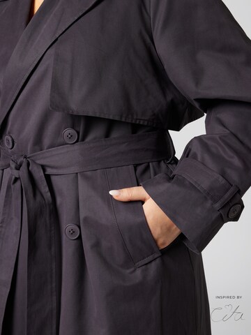 Cappotto di mezza stagione di Guido Maria Kretschmer Curvy in nero