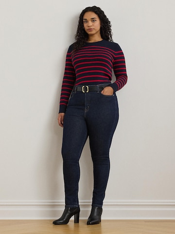 Lauren Ralph Lauren Plus Skinny Kavbojke | modra barva