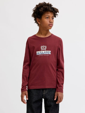 Jack & Jones Junior Shirt 'JORFrederiksberg' in Rood: voorkant