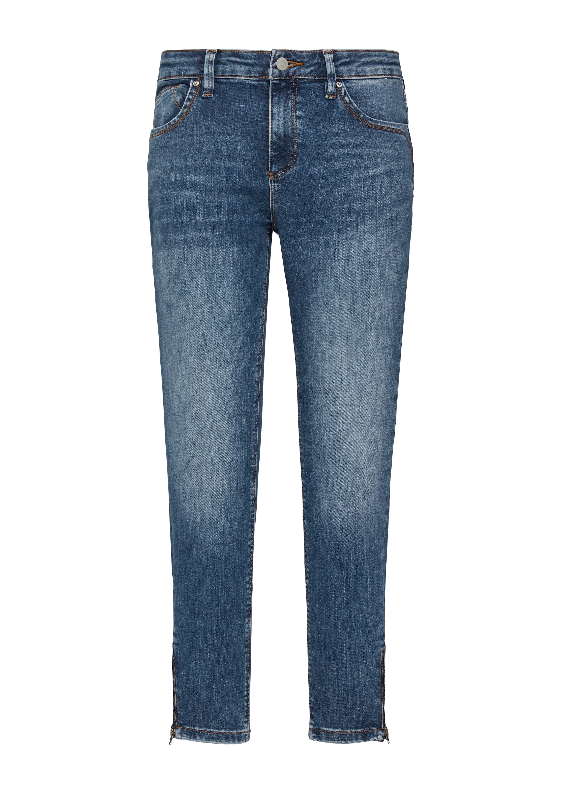 QS Skinny Jeans 'Sadie' in Blauw: voorkant