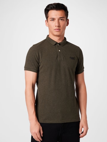 Superdry Shirt 'Classic' in Green: front