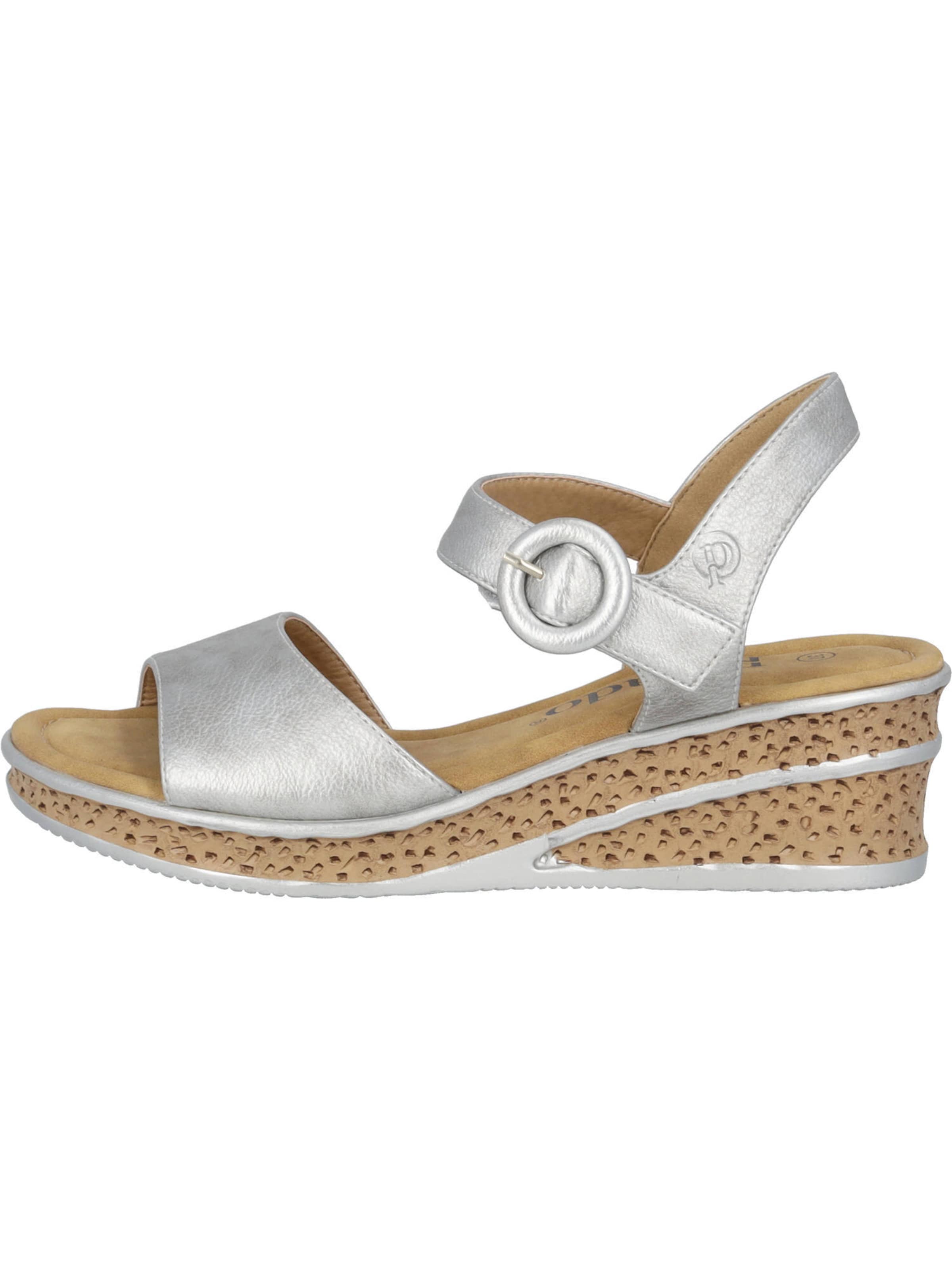 Palado Sandalen met riem 'Helys' in Zilver: voorkant